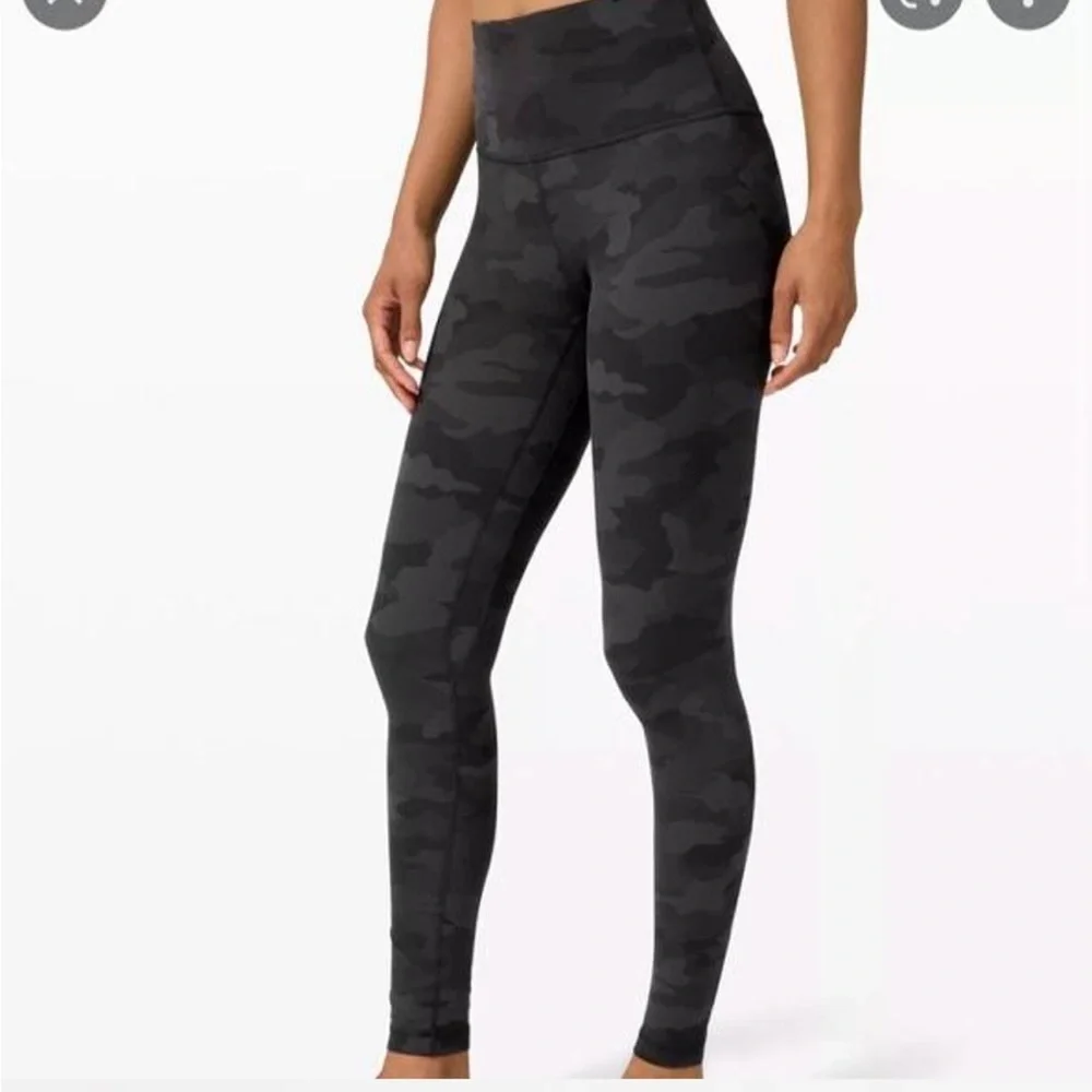lululemon athletica Black Camo Leggings